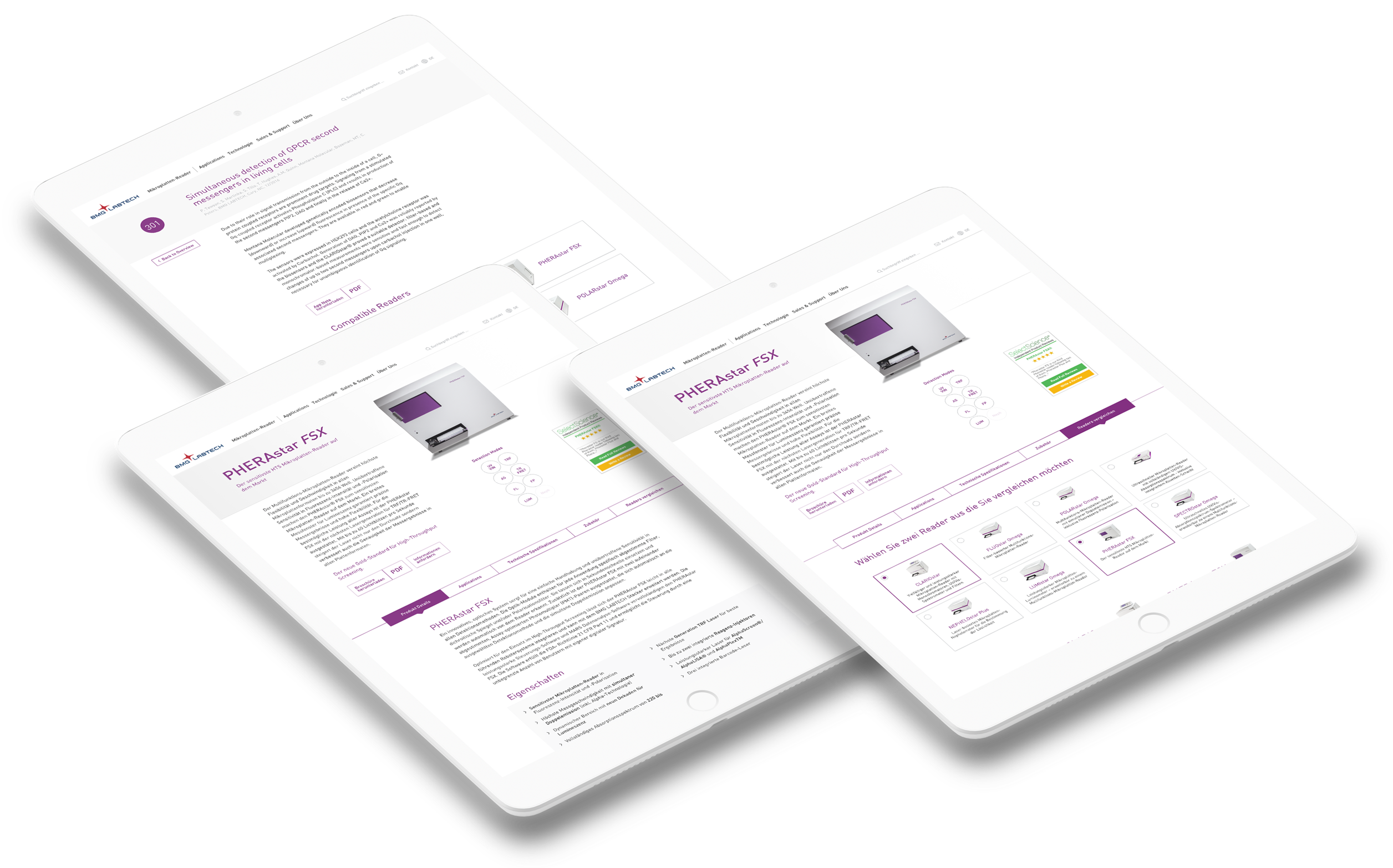 BMG Labtach Application Notes & Produktseite PHERAstar FSX → WEBERRUSS Studio