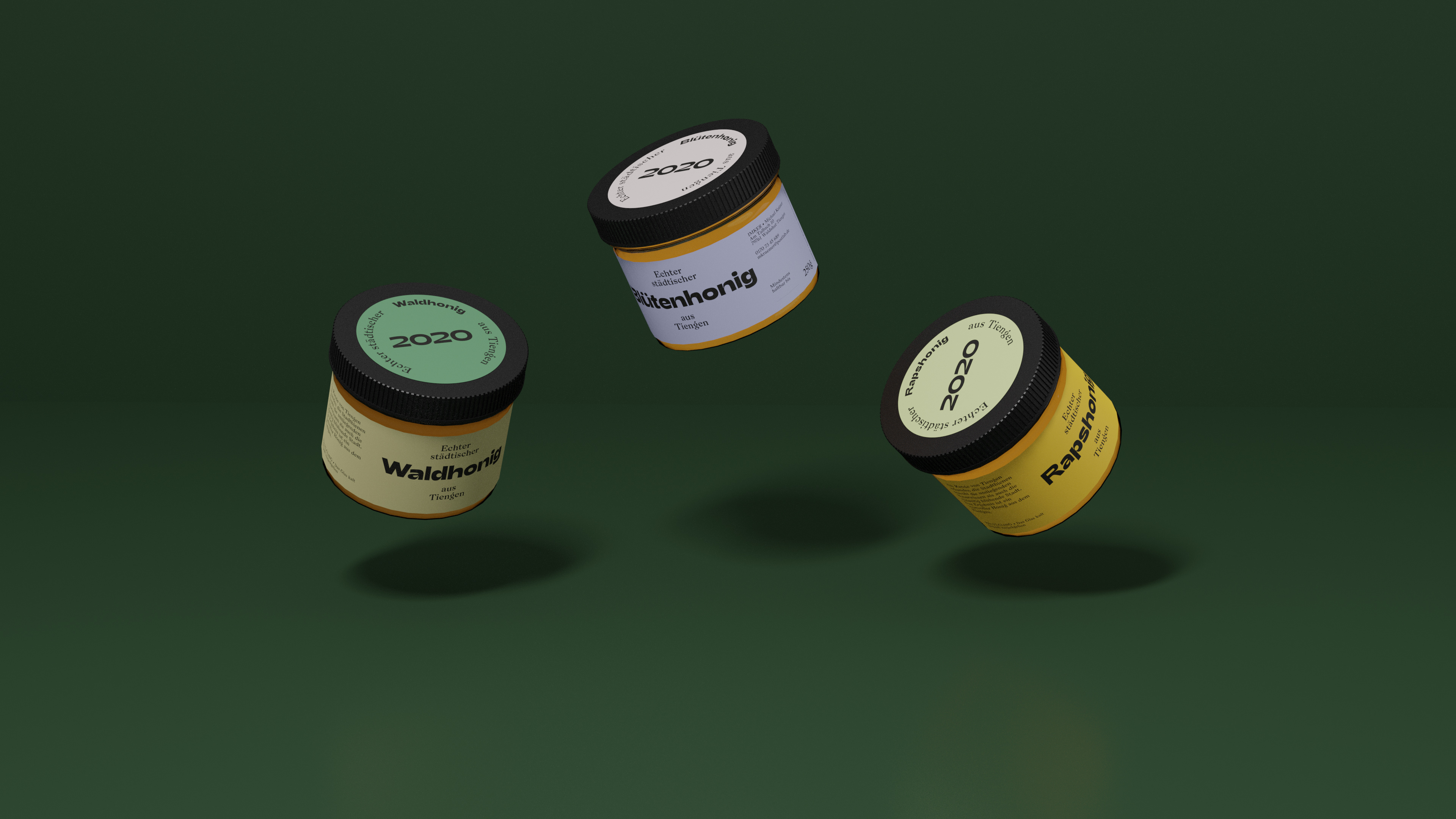 Labels for honey from Tiengen → WEBERRUSS Studio