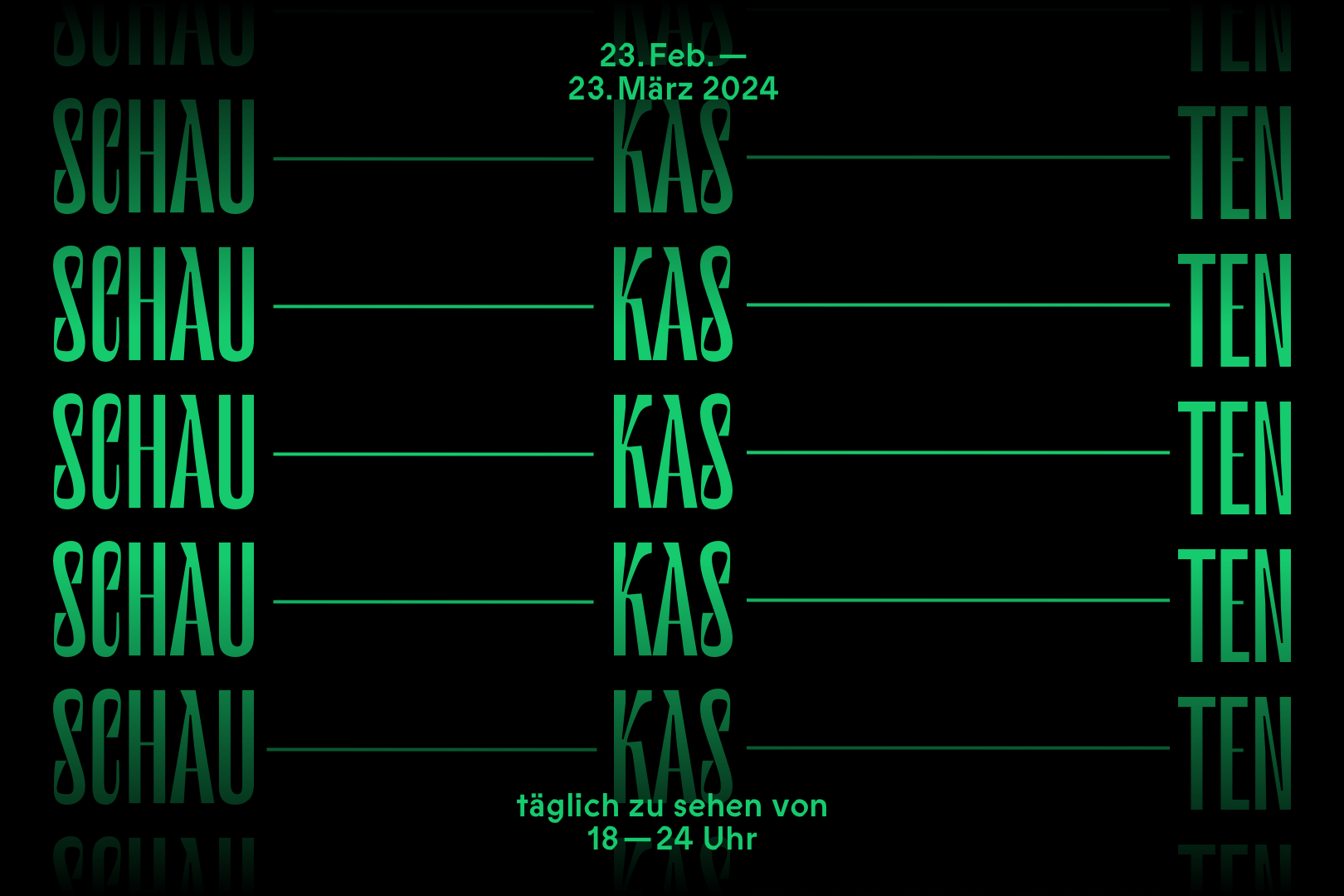 Teaser for the SCHAU-KAS-TEN exhibition ‘Digital Bright Age’ → WEBERRUSS Studio